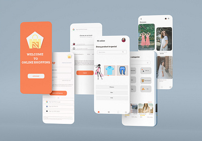 E-Commerce Mobile App Design. animation branding design e commerce mobile app design graphic design icon design mobile app mobile app design motion graphics ui ui app design uiux app design uiux design ux app design
