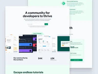 Skillthrive Homepage | Education Landing Page design e learning elearning landing page ui web design website