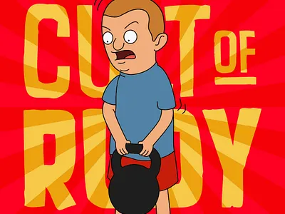 The Cult of Rudy Fitness Club banner design fitness graphic design ill illustration vector