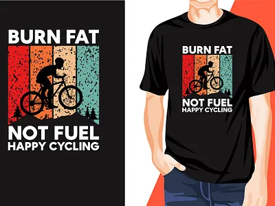 Awesome Eye-Catchy Cycling T-Shirt Design t shirt logo