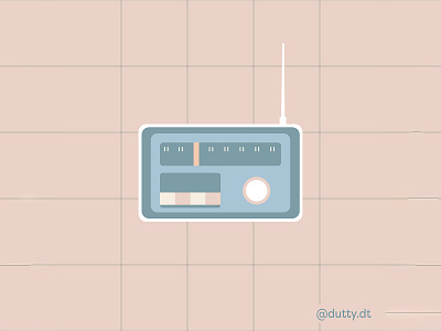 Inktober'20 - Radio design flat design flatdesign illustration illustrator inktober inktober20 vector vector art vector illustration