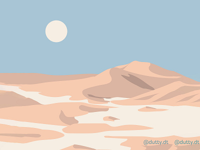 Inktober'20 - Dune design flat design flatdesign illustration illustrator inktober inktober20 vector vector art vector illustration