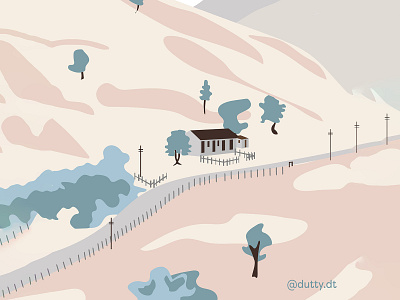 Inktober'20 - Outpost design flat design flatdesign illustration illustrator inktober inktober20 vector vector art vector illustration