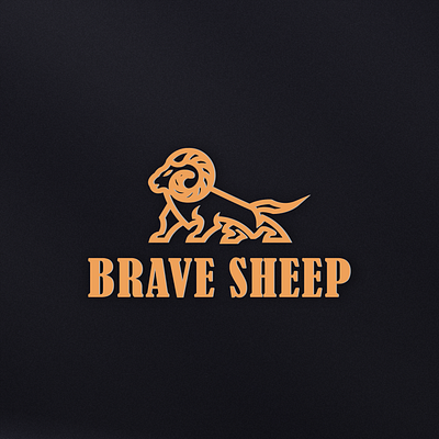 brave sheep logo concept branding design graphic design illustration logo motion graphics sheep typography vector
