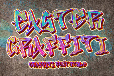 Easter Graffiti beautiful branding design easter font font design graffiti graphic design handwritten illustration logo spring summer