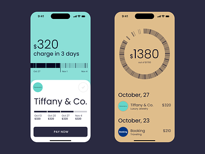 New look at installment payment solution balance booking button feed future history installment ios logo mobile payment phone remain schedule tiffany timeline upcoming