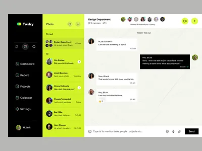 Messenger - Project management branding chat dashboard design inbox logo management message messenger app planner ui uidesign userexperiencedesign userinterface uxui webapp webdesign