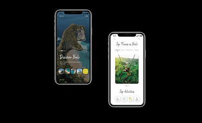 Discover Bali UI Design Mobile App app design ui