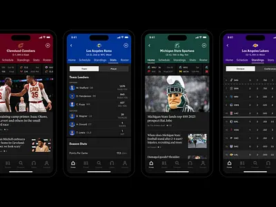 Team Hubs branding color system design product design sport teams sports ui design ux design