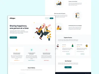 Chingoo Landing Page design design ui ux web website