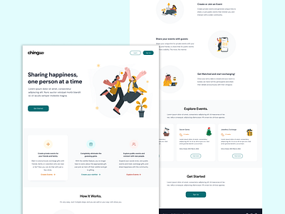Chingoo Landing Page design design ui ux web website