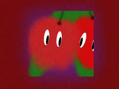 cherry-coloured funk 2000 90s botanical cartoon cherries cherry cocteau twins cocteautwins comic drawing illustration red summer surreal texture y2k