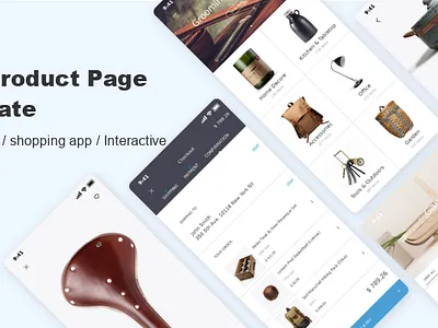 Free Product Page Template app design freebie kit mockplus template ui uidesign ux uxdesign