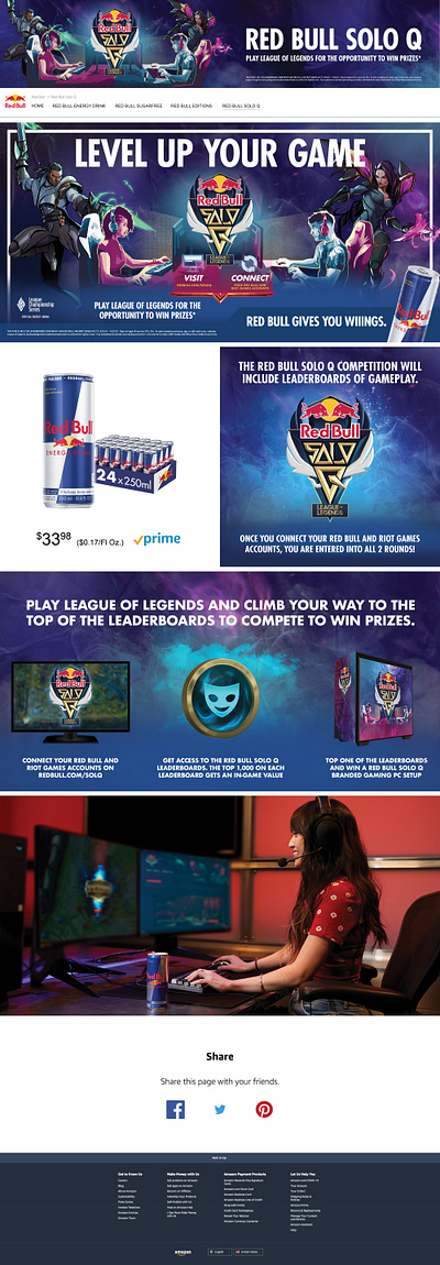 Red Bull Solo Q Tournament 2021 branding design digital marketing enhanced brand content graphic design photo compositing photoshop web banner design web design