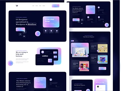 Business Website Design | Design Exploration Project graphic design portfolio ui ui design web agency web design website