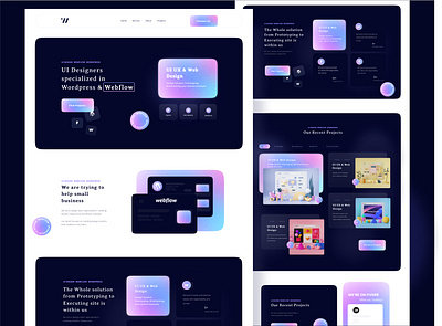 Business Website Design | Design Exploration Project graphic design portfolio ui ui design web agency web design website