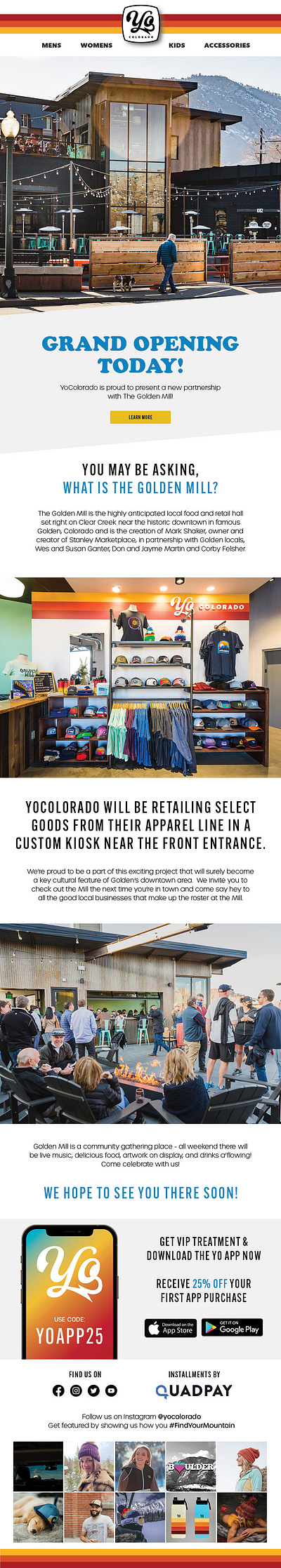 Yo Colorado - Email Marketing/Newsletter Designs branding digital marketing email design email newsletter graphic design photoshop
