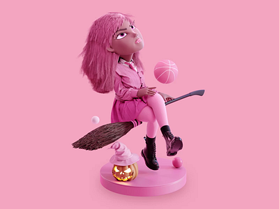 Halloween Queen 3d animation halloween illustration motion