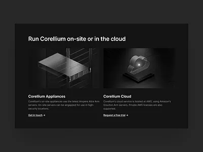 Corellium Website — Hosting Concept altra android cloud corellium development emulator graviton hosting ios iphone on prem page research security server testing training virtual virtualize website