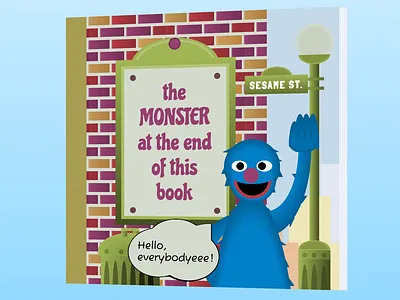 28. Monster - Divtober 2022 book css cssart design divtober grover perspective sesame street singlediv