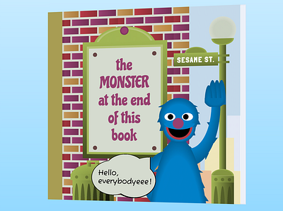 28. Monster - Divtober 2022 book css cssart design divtober grover perspective sesame street singlediv