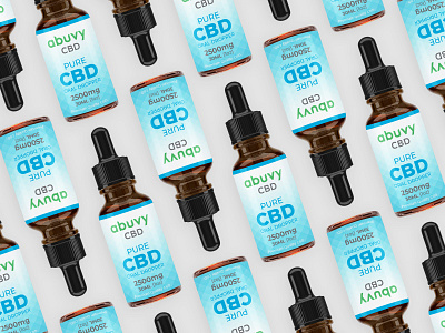 Abuvy CBD Pure Oral Dropper abuvy cbd design packaging packaging design photoshop