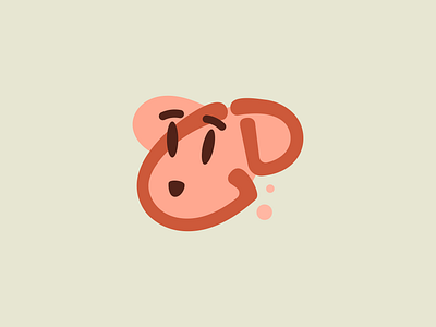 "Good Dog" Logo Concept animal brand branding d dog g gd good good dog gooey head illustration letterform lettermark letters logo orange pet puppy snout