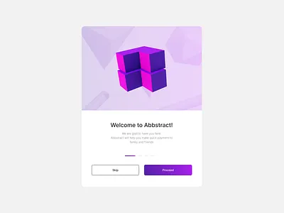 Abbstract abbstract design payment start screen ui ux web design welcome page