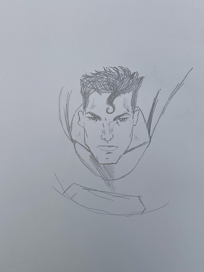 Random Superman sketch. art design drawing illustration sketch