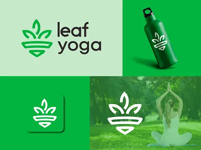 Yoga logo design / Logo design agency logo app logo branding design digital logo ecommerce flat graphic design green logo identity insurance logo logo logo design marketing logo modern logo natural logo startup logo typography ui yoga logo