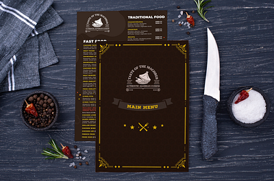 Authentic Algerian Cuisine Main Menu branding design graphic design illustration typography