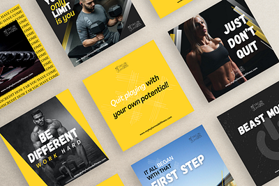 Personal Trainer Social Media Design branding design graphic design illustration typography