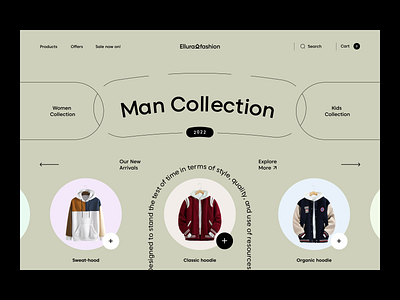Ecommerce Web Site Design: Landing Page / Home Page UI blockchain clothing brand creative design e-commerce e-commerce design ecommerce header minimal online store orix product saas sajon shopify shopping store uiuxdesign web3 website
