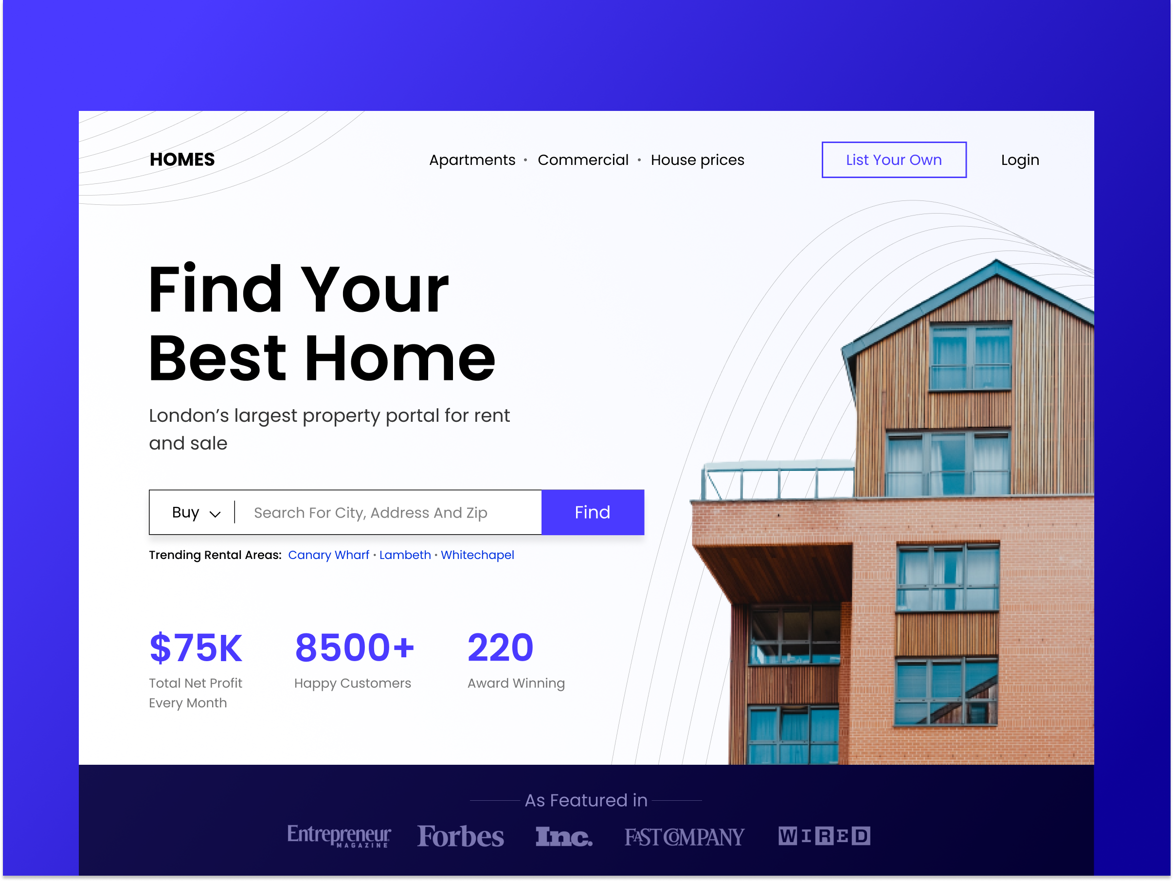 Example of Landing Page Design With Complete Setup