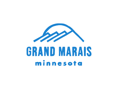 Grand Marais Illustration design freelance design graphicdesign graphicdesigner illustration lake superior north woods outdoors rugged up north