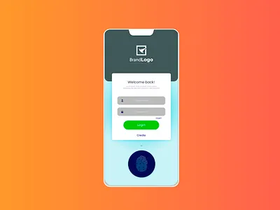 Simple Login screens ! app branding graphic design illustration typography ux vector