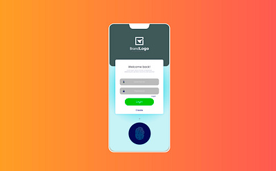 Simple Login screens ! app branding graphic design illustration typography ux vector