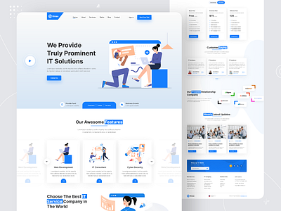 It Solutions Template agency business consulting it solutions template ui