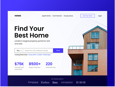 Real Estate Website Design architecture building buy home corporate design estate hero area housing landing page plaza properties property real estate real estate agency real estate website realestate rent home ui ui design user experience