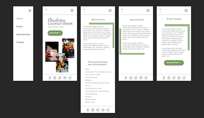 Non-Profit Event Mobile Design design ui