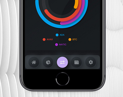 Portfolio Tracker app app design crypto iphone mobile porfolio tech ui ux