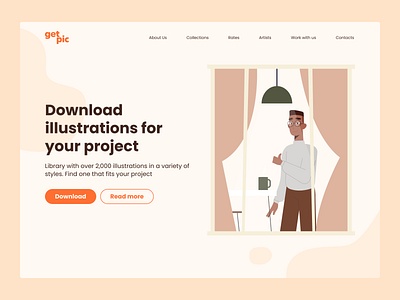 Landing page design flat flat character flat illustration illustration landing landing page ui vector vector illustration webdesign