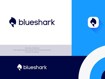 Blueshark Logo app branding design icon logo software logo design