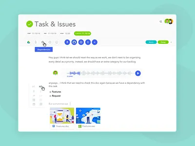 Task information design flat ui ux