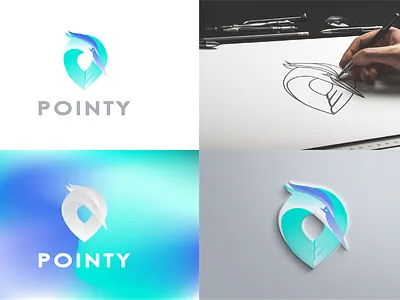 Pointy Logo Design app branding design icon logo software logo design