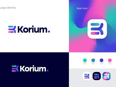 Korium Logo Design app branding design icon illustration logo software logo design ui ux vector