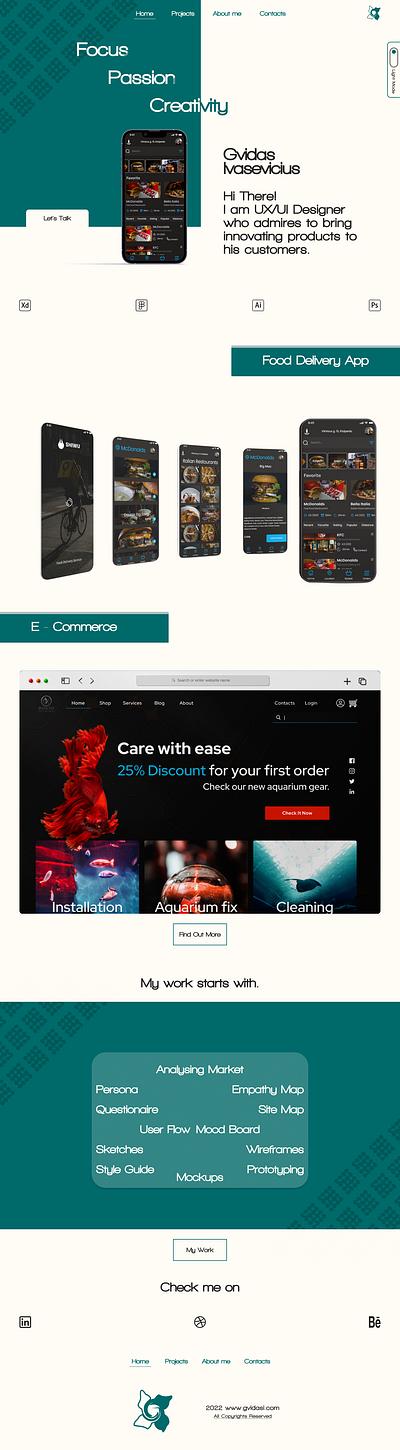 Portfolio branding design graphic design typography ui ux