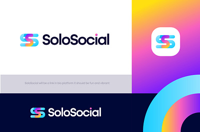 SoloSocial Logo Design app branding design icon illustration logo software logo design ui ux vector