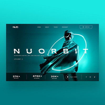 Nu Orbit NFT Web Ui Design Concept crypto design graphic design meta metaverse nft nft website photography ui ui design ux ux design web design