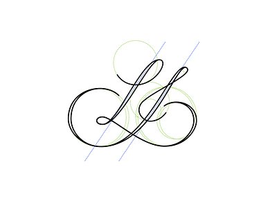 LJ monogram calligraphy design letras lettering letters logo monogram vectonator vector vetor